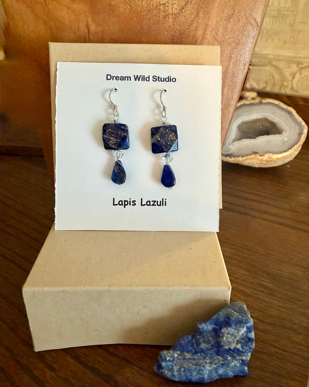Lapis Lazuli drop earrings