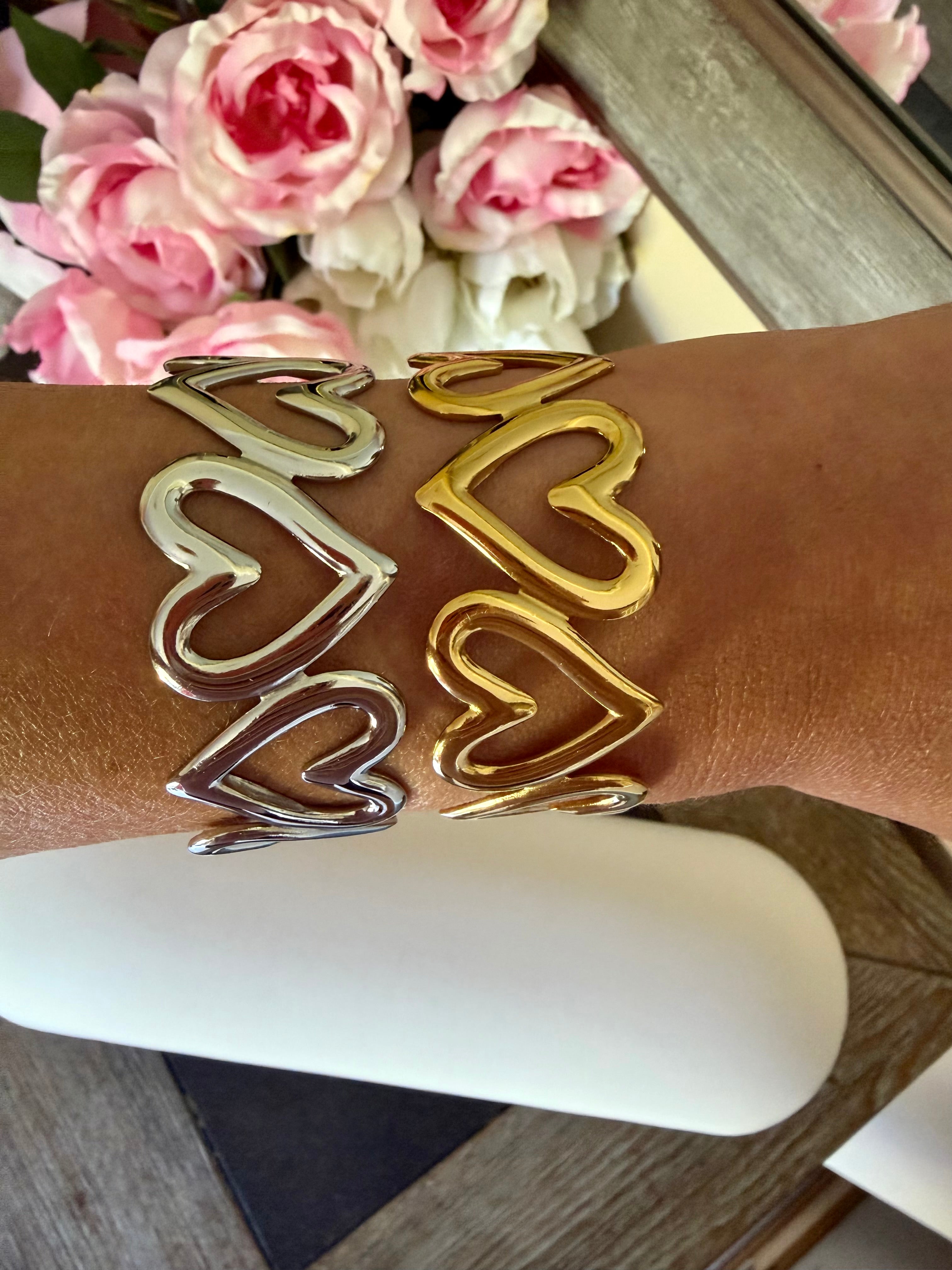 Oversized heart cuff