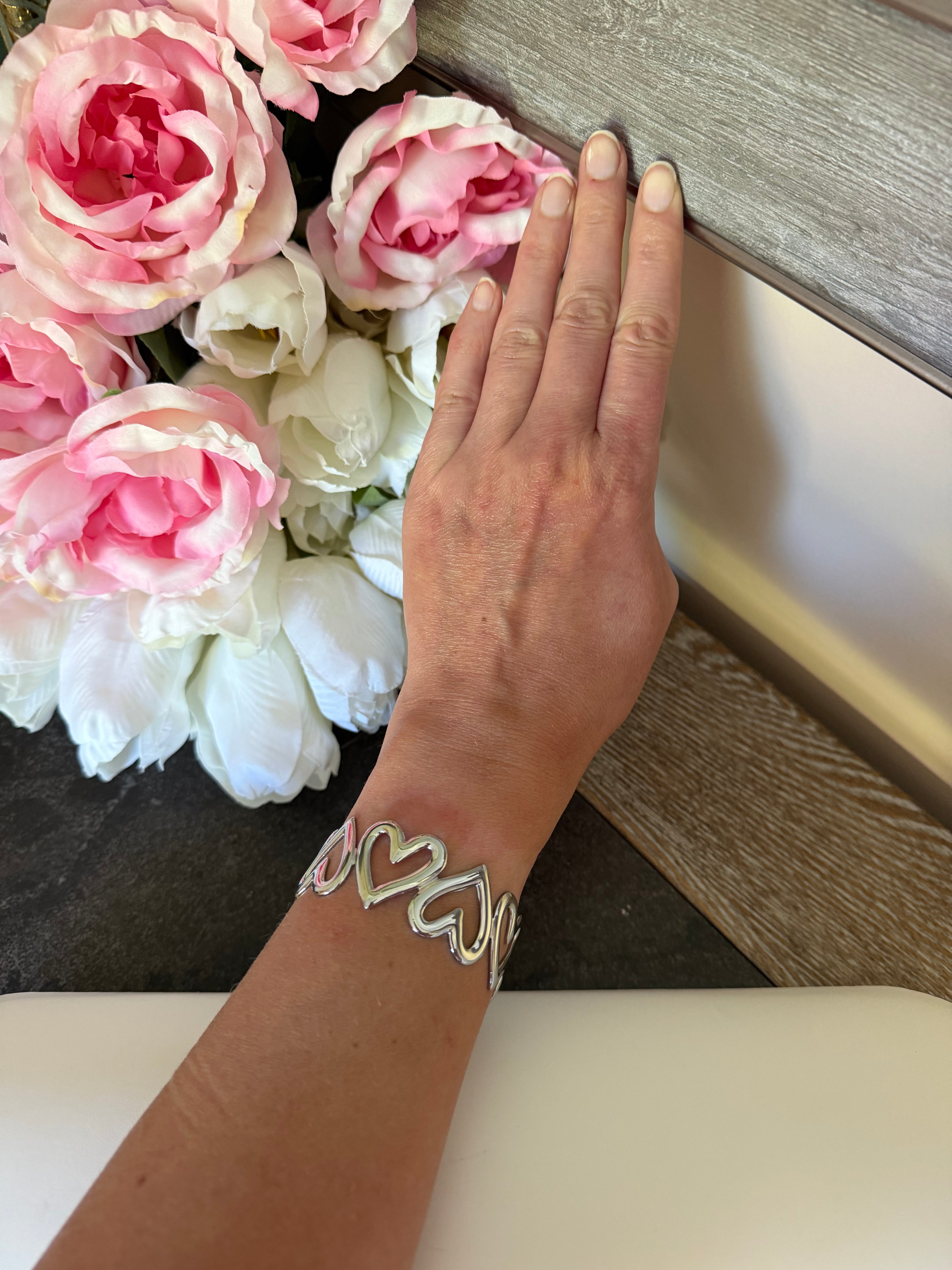 Oversized heart cuff