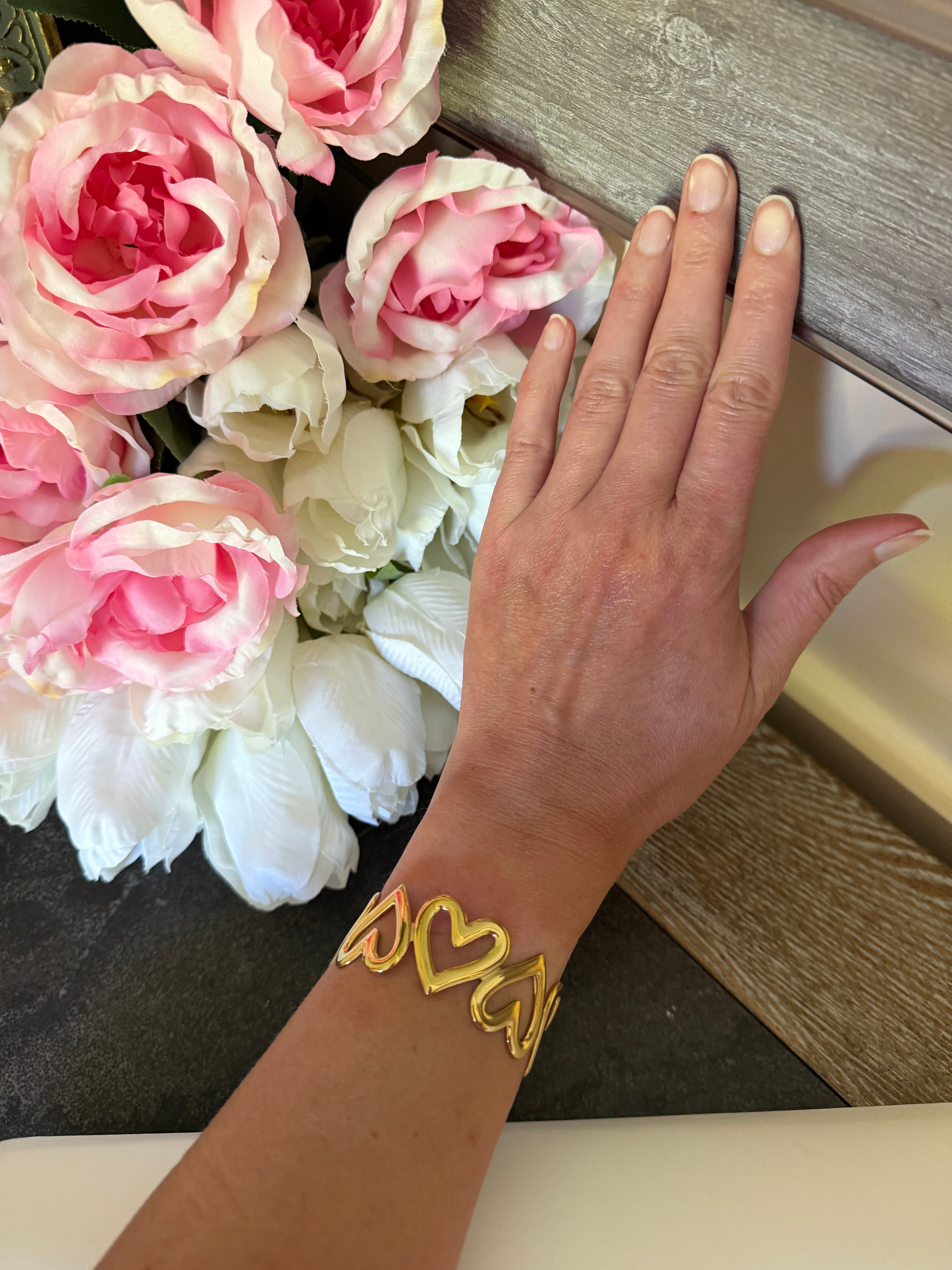 Oversized heart cuff