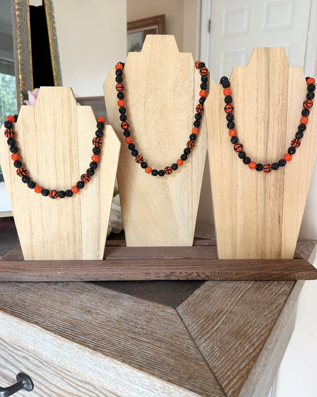 Basketball Sports Bling stretch necklace