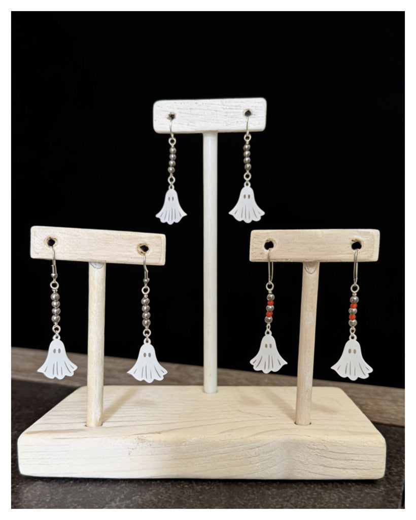 Ghost dangle earrings
