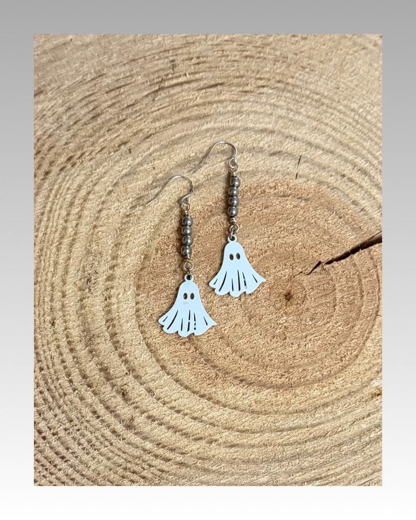 Ghost dangle earrings