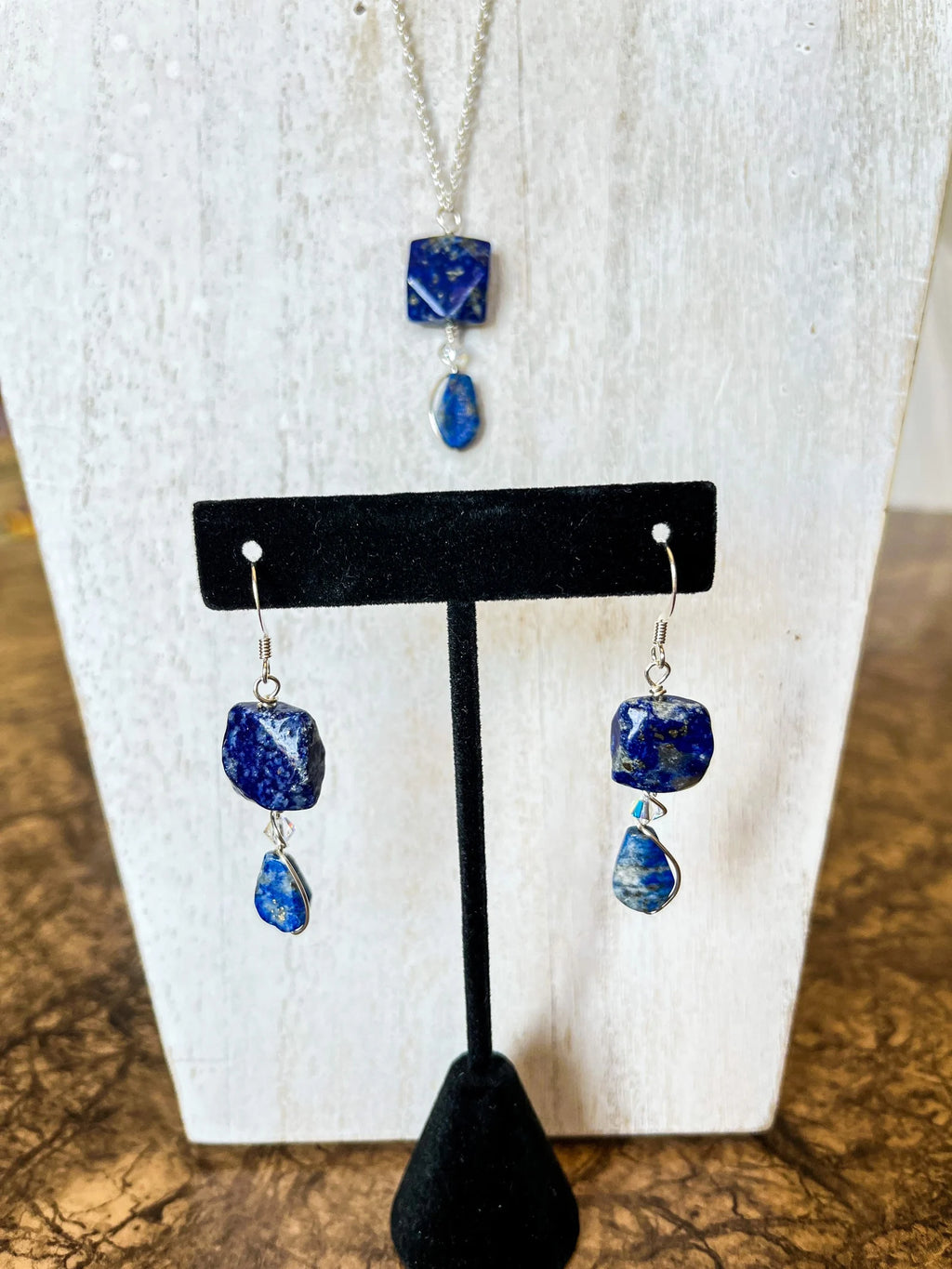 Lapis Lazuli dangle earrings